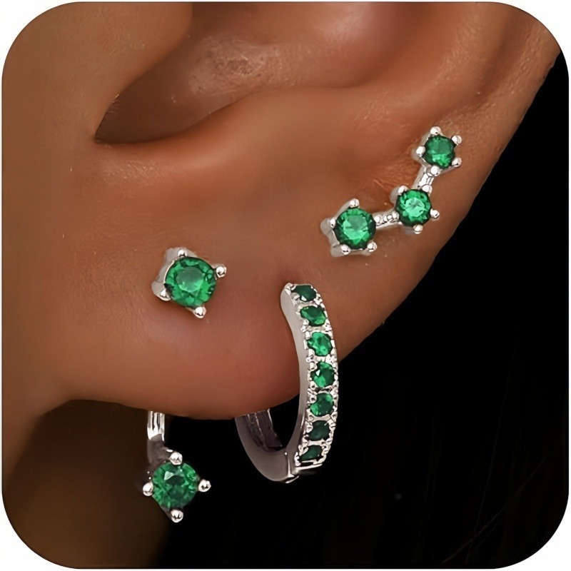 Cercei din cupru placat cu aur, design geometric, știfturi din oțel, finisaj electroplakat — stil casual, pentru femei