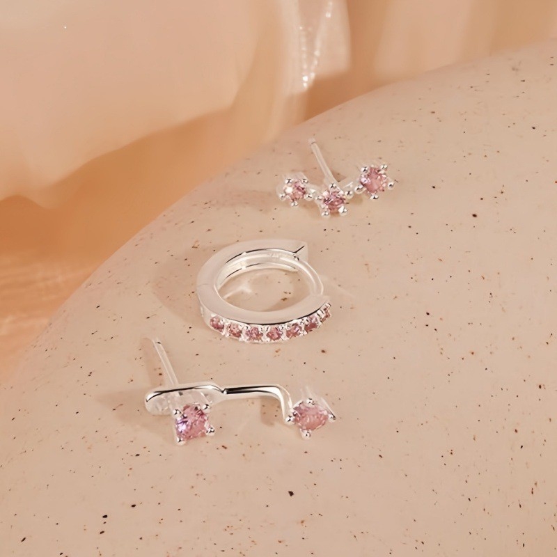 Cercei din cupru placat cu aur, design geometric, știfturi din oțel, finisaj electroplakat — stil casual, pentru femei