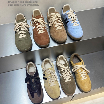 Desun moteriški sportiniai bateliai Korejos stiliumi, viršutinė oda, apvali nosis, žemas kulnas 1–3 cm, guma padas