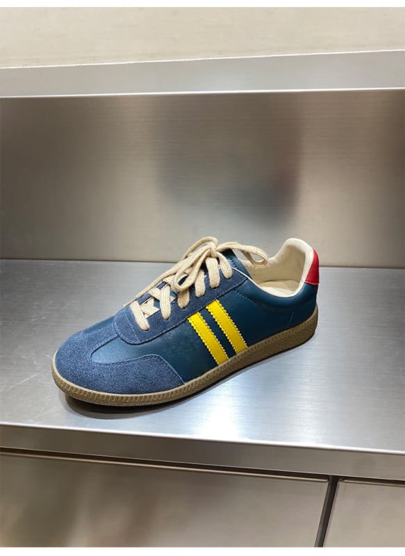 Desun moteriški sportiniai bateliai Korejos stiliumi, viršutinė oda, apvali nosis, žemas kulnas 1–3 cm, guma padas