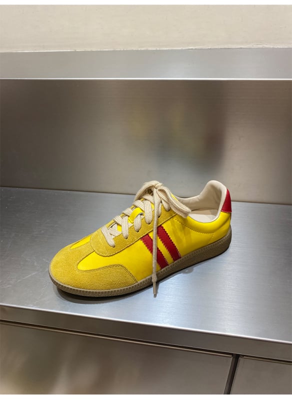 Desun moteriški sportiniai bateliai Korejos stiliumi, viršutinė oda, apvali nosis, žemas kulnas 1–3 cm, guma padas