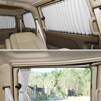 Автомобилна щора за страничен прозорец на Wuling Rongguang S ван, слънцезащитна и термоизолационна, двойна релса