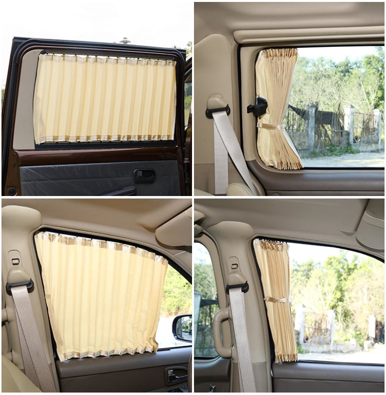 Автомобилна щора за страничен прозорец на Wuling Rongguang S ван, слънцезащитна и термоизолационна, двойна релса