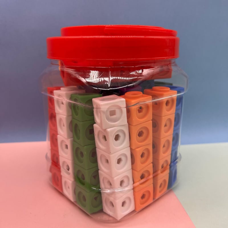 Naughty Boy ABS πλαστικά οικοδομικά μπλοκ για παιδιά 4–6 ετών, γνωστικά domino τύπου μπλοκ, 50–100 τεμάχια σε συσκευασία με δίχτυ