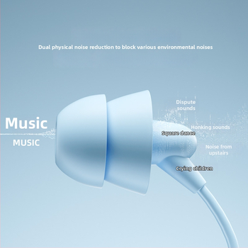 Xingpu Rui Y04 iekšējās auss vadu austiņas, inline spraudnis, vienkāršs stils