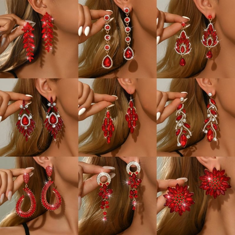 Обеци • Сплав • Капковидна форма • Електроплакиране • Jiaodili Jewelry