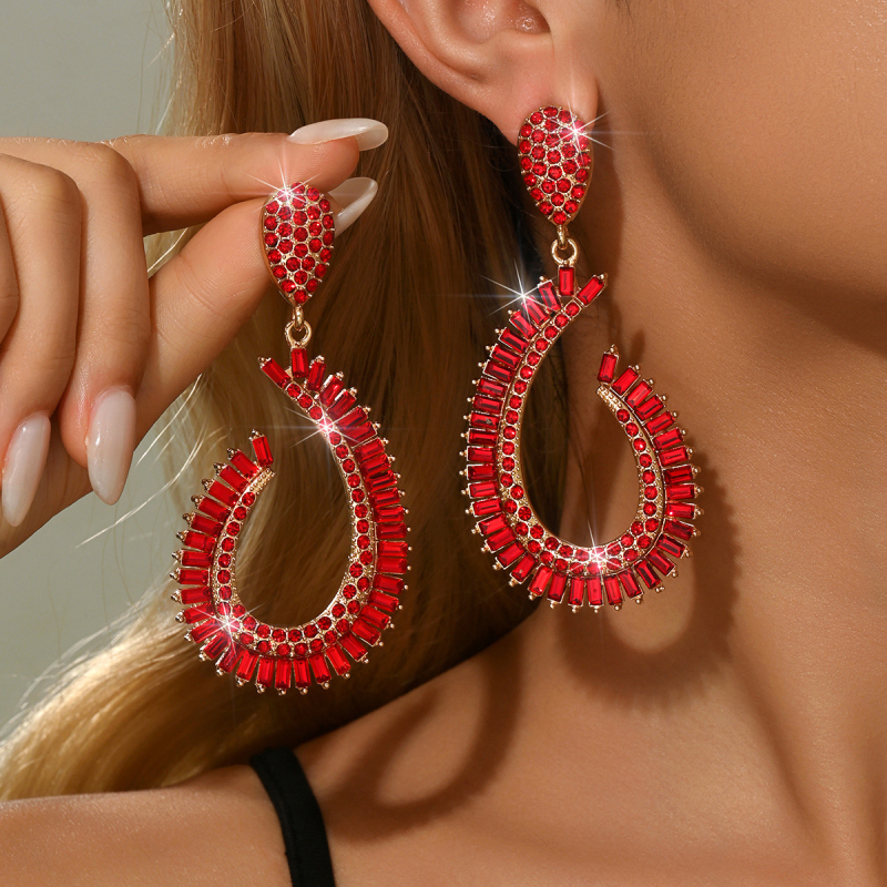 Обеци • Сплав • Капковидна форма • Електроплакиране • Jiaodili Jewelry