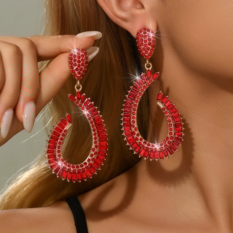 Обеци • Сплав • Капковидна форма • Електроплакиране • Jiaodili Jewelry