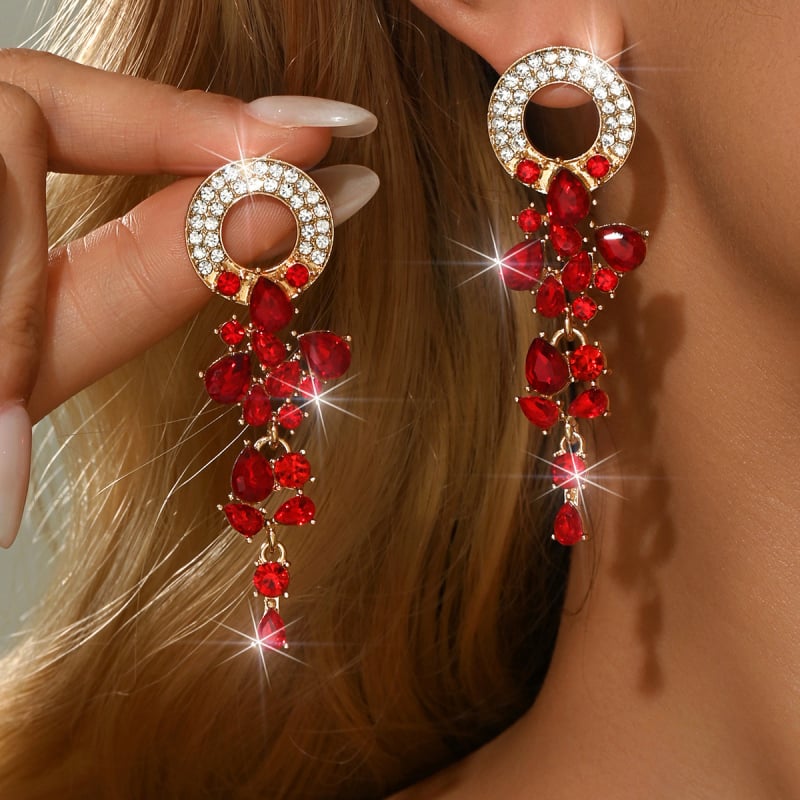 Обеци • Сплав • Капковидна форма • Електроплакиране • Jiaodili Jewelry