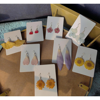 Обеци - Сплав, електроплакиране, пасторален стил, свежи и сладки, пролет 2025 (Сплав • електроплакиране • пасторален стил • свежи и сладки • пролет 2025)