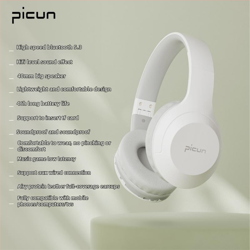 Spēļu austiņas B-01S, vadu un bezvadu, 3,5 mm savienotājs, HiFi skaņa, Esports stils