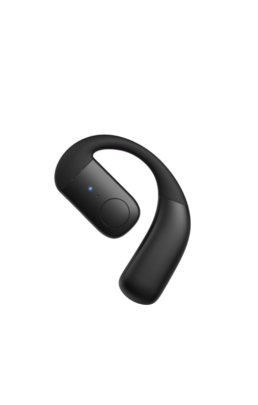 Bluetooth слушалка с костна проводимост – едностранна, закачена към ухото, Bluetooth 5.4, обхват 10 м, над 8 часа работа