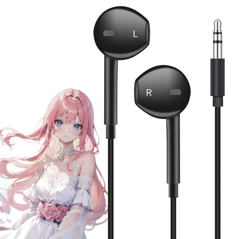 Vadu in-ear austiņas ar 14,2 mm vadītājiem, iebūvēts mikrofons, 3,5 mm spraudnis, 1,2 m kabelis