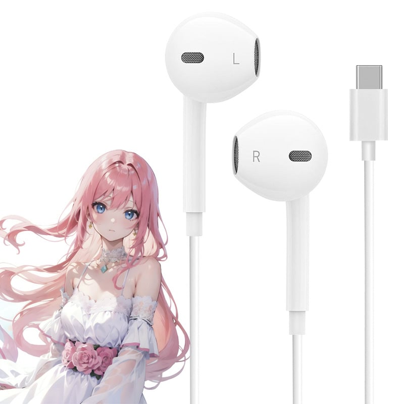 Vadu in-ear austiņas ar 14,2 mm vadītājiem, iebūvēts mikrofons, 3,5 mm spraudnis, 1,2 m kabelis