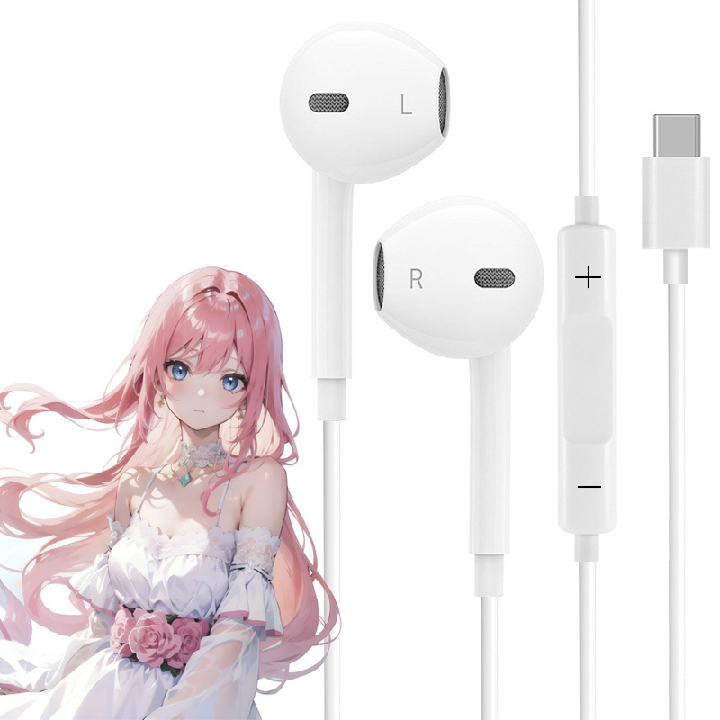 Vadu in-ear austiņas ar 14,2 mm vadītājiem, iebūvēts mikrofons, 3,5 mm spraudnis, 1,2 m kabelis