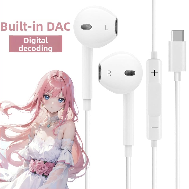 Vadu in-ear austiņas ar 14,2 mm vadītājiem, iebūvēts mikrofons, 3,5 mm spraudnis, 1,2 m kabelis