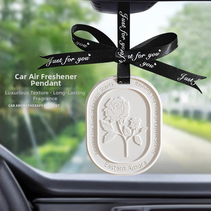 Автомобилна ароматизираща висулка от камък; функции: ароматизиране, премахване на миризми, интериорно оформление; стил: прост