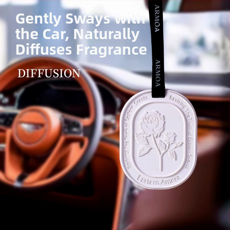 Автомобилна ароматизираща висулка от камък; функции: ароматизиране, премахване на миризми, интериорно оформление; стил: прост