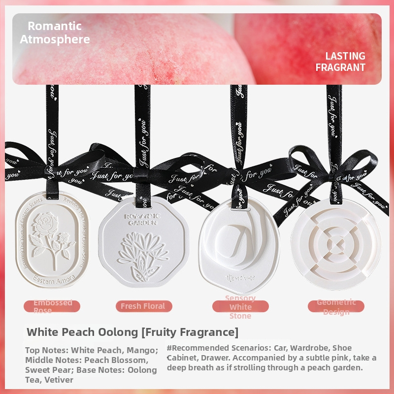 Автомобилна ароматизираща висулка от камък; функции: ароматизиране, премахване на миризми, интериорно оформление; стил: прост