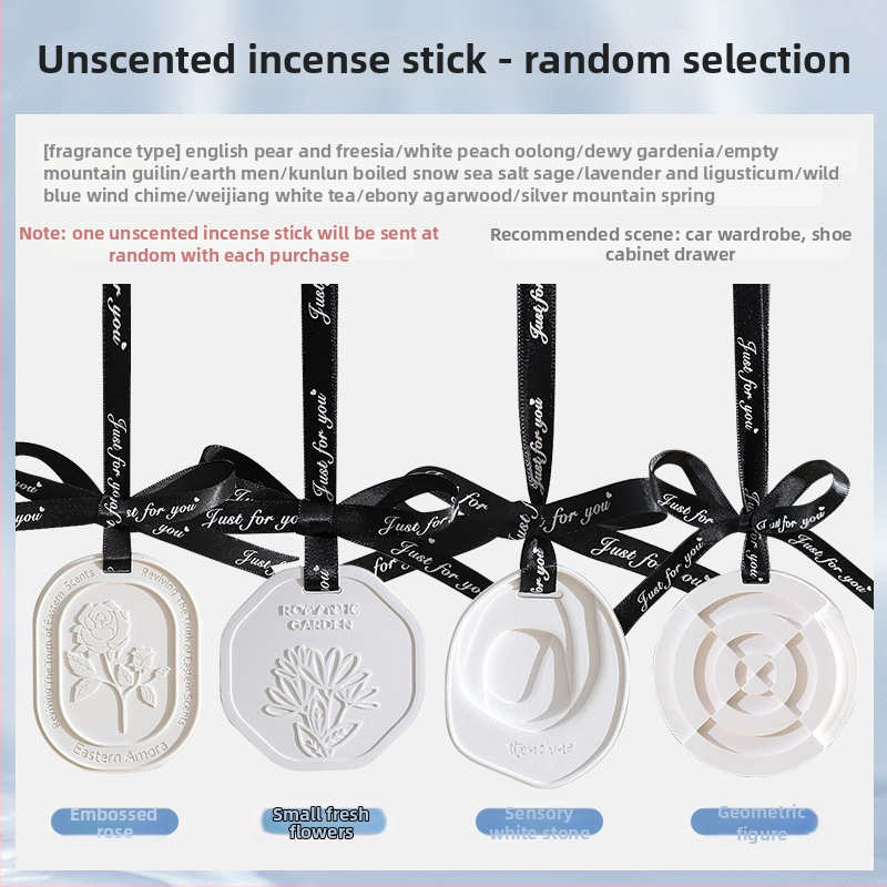 Автомобилна ароматизираща висулка от камък; функции: ароматизиране, премахване на миризми, интериорно оформление; стил: прост