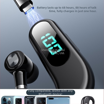 Bluetooth ausu klausule ar ausu āķi, stereo, Huawei čipsets, Bluetooth 2.0, līdz 4 stundām darbības laiks