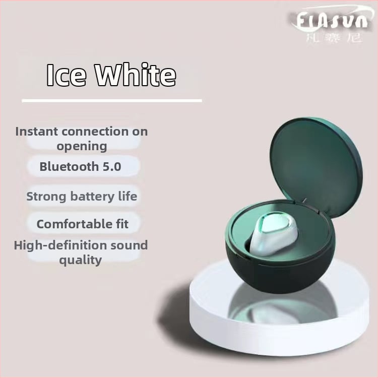 Sisekõrv Bluetooth kõrvaklapp — mono, IPX4, Bluetooth 5.3, 5 m ulatus, tööaeg üle 8 tunni