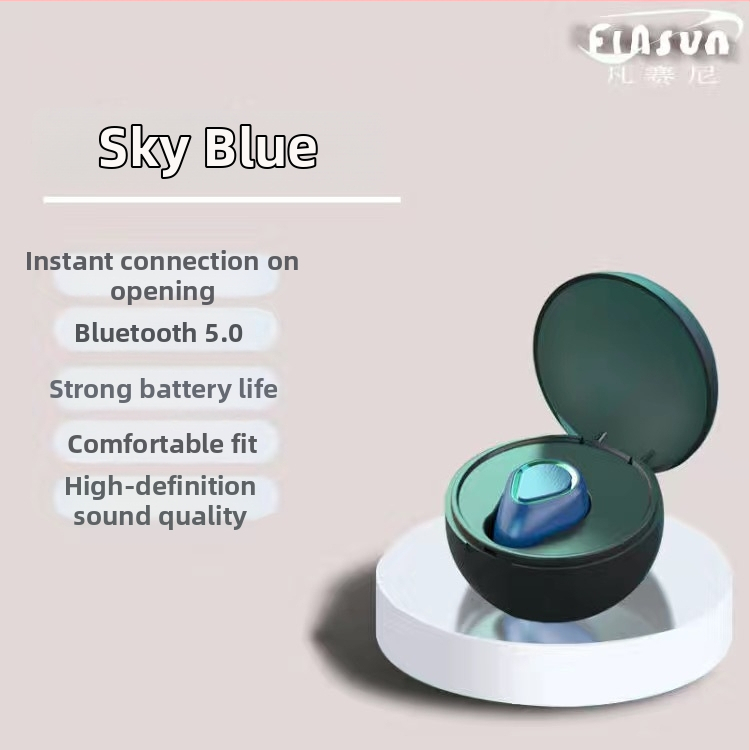 Sisekõrv Bluetooth kõrvaklapp — mono, IPX4, Bluetooth 5.3, 5 m ulatus, tööaeg üle 8 tunni