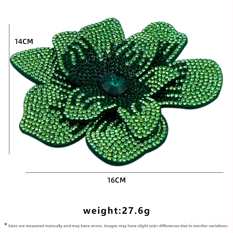 Ziedu formas corsage ar rhinestones, dimanta ielikumi, unisex modes aksesuārs, Xincai, 2025 vasara