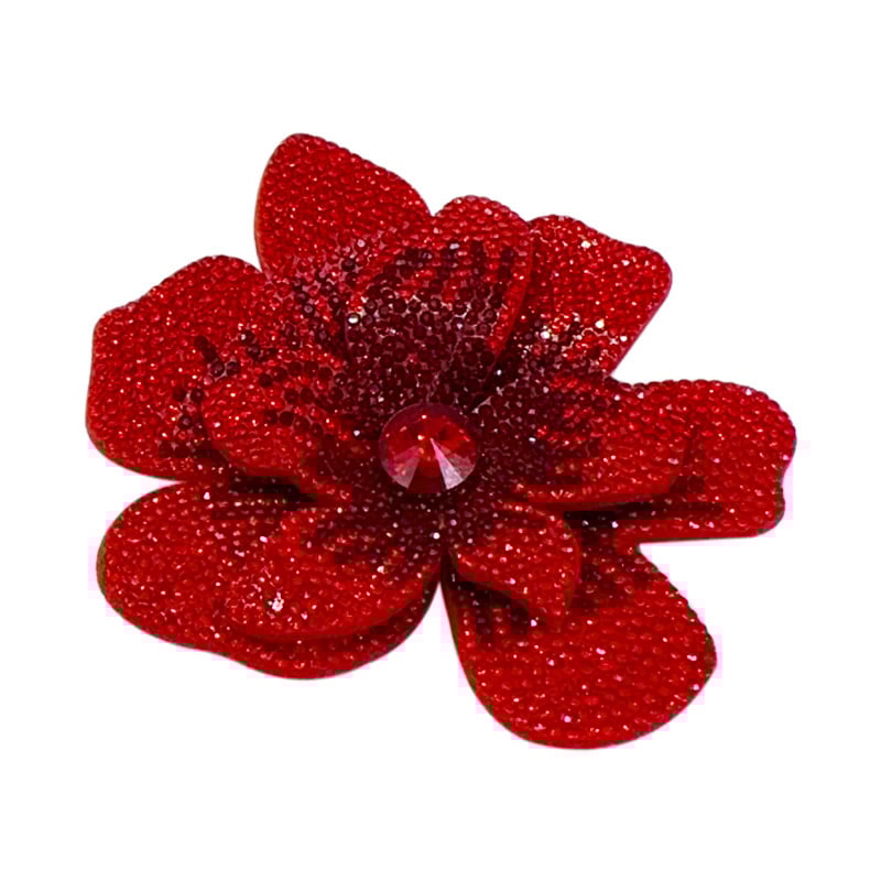 Virág alakú corsage rhinestone bevéssel, uniszex divat kiegészítő, Xincai, Nyár 2025