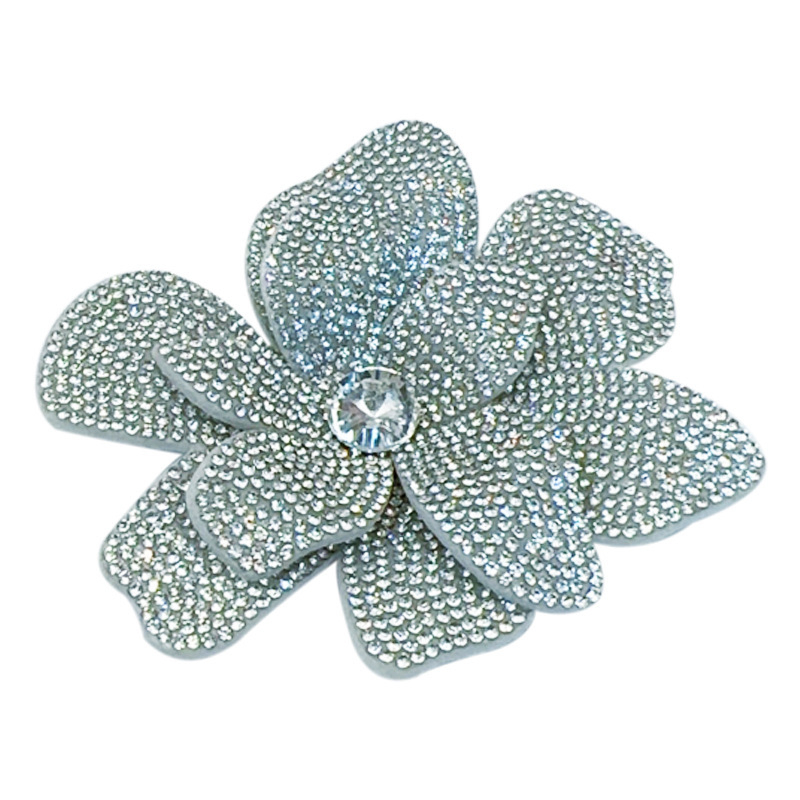 Virág alakú corsage rhinestone bevéssel, uniszex divat kiegészítő, Xincai, Nyár 2025