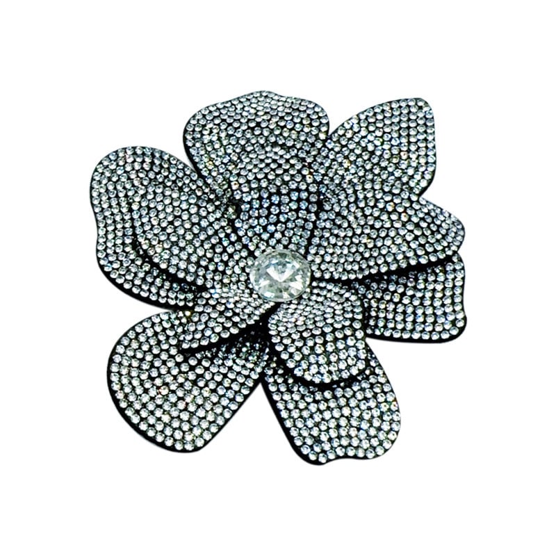Virág alakú corsage rhinestone bevéssel, uniszex divat kiegészítő, Xincai, Nyár 2025