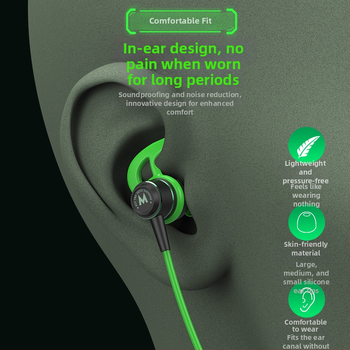 ACZ G4 in-ear spēļu austiņas, vadu, 3,5 mm L-veida spraudnis, mikrofons, 20–2000 Hz