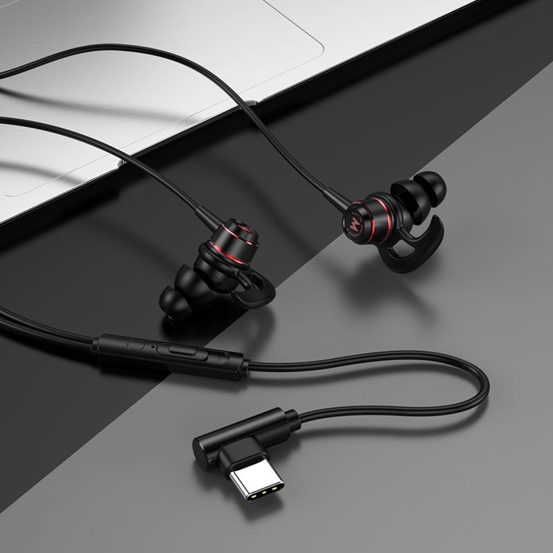 ACZ G4 in-ear spēļu austiņas, vadu, 3,5 mm L-veida spraudnis, mikrofons, 20–2000 Hz