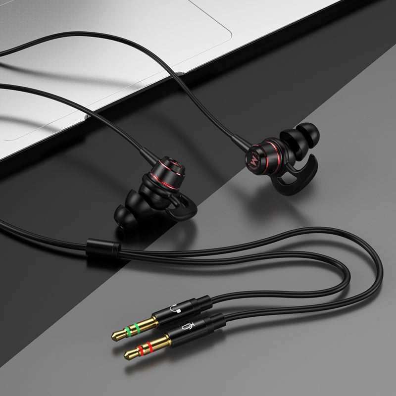 ACZ G4 in-ear spēļu austiņas, vadu, 3,5 mm L-veida spraudnis, mikrofons, 20–2000 Hz