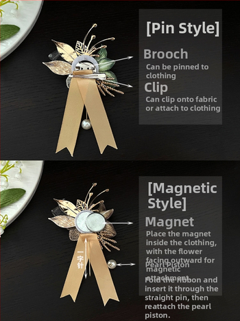 Miško stiliaus magnetinis korsage jaunikiui ir nuotakai, asmeninė dovana, tinkama Kalėdoms ir įsikūrimui