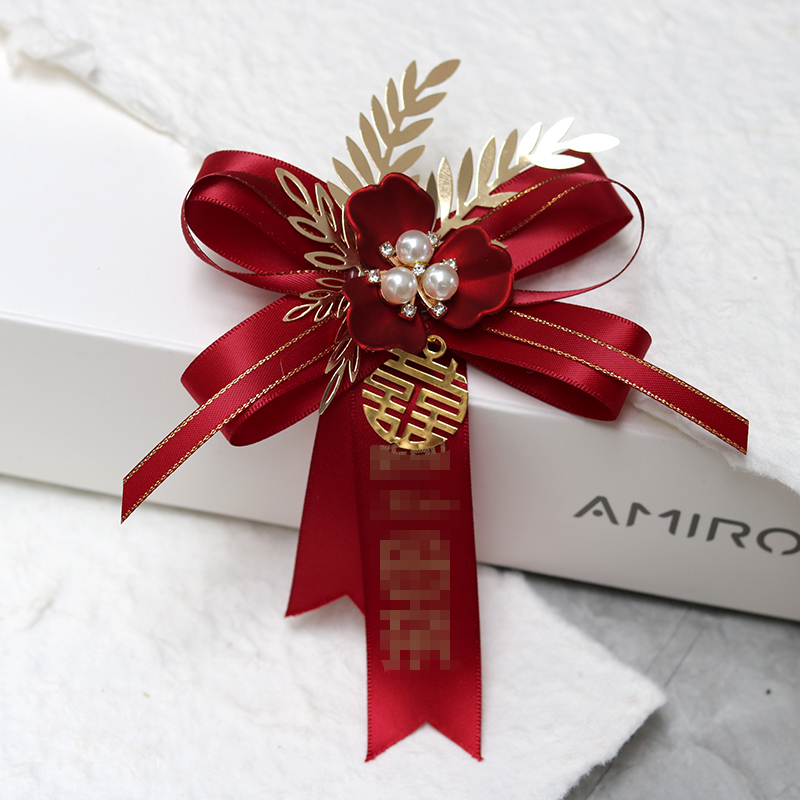 Esküvői brooch készlet menyasszony és vőlegény részére, koszorúslányok, tanúk, szülők és család – teljes készlet