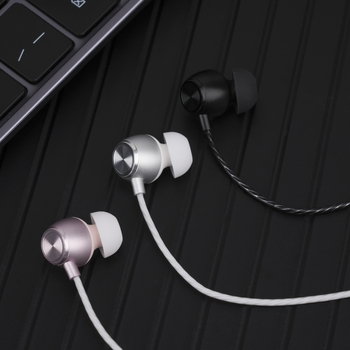 FRANSUN In-Ear vadu auskars ar mikrofonu, 3,5 mm taisnais spraudnis, 1,2 m kabelis, 10 mm draiveris