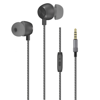 FRANSUN In-Ear vadu auskars ar mikrofonu, 3,5 mm taisnais spraudnis, 1,2 m kabelis, 10 mm draiveris