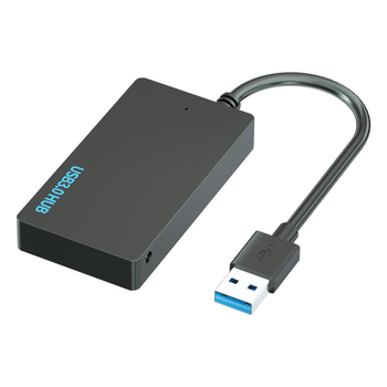 USB 3.0 hub, 4 priključka, proširenje 1–4, napajanje preko USB, kabel dužine 10 cm, prijenos 5DBps