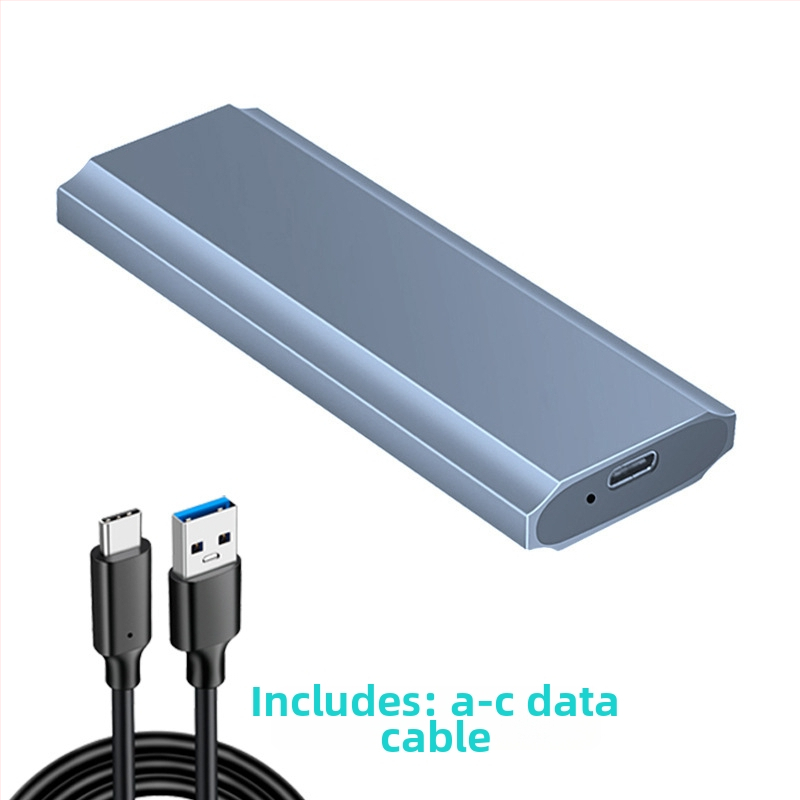 M.2 SSD dėžutė NVMe/NGFF/SATA, aliuminio lydinio korpusas, palaiko iki 2TB, duomenų perdavimo greitis 10Gbps/5Gbps