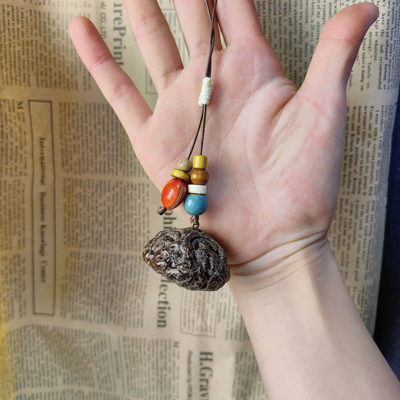 Privjesak za telefon i ključeve – nehrđajući čelik, ručno pleteno, proljeće 2025, prirodni stil, auto ukrasi