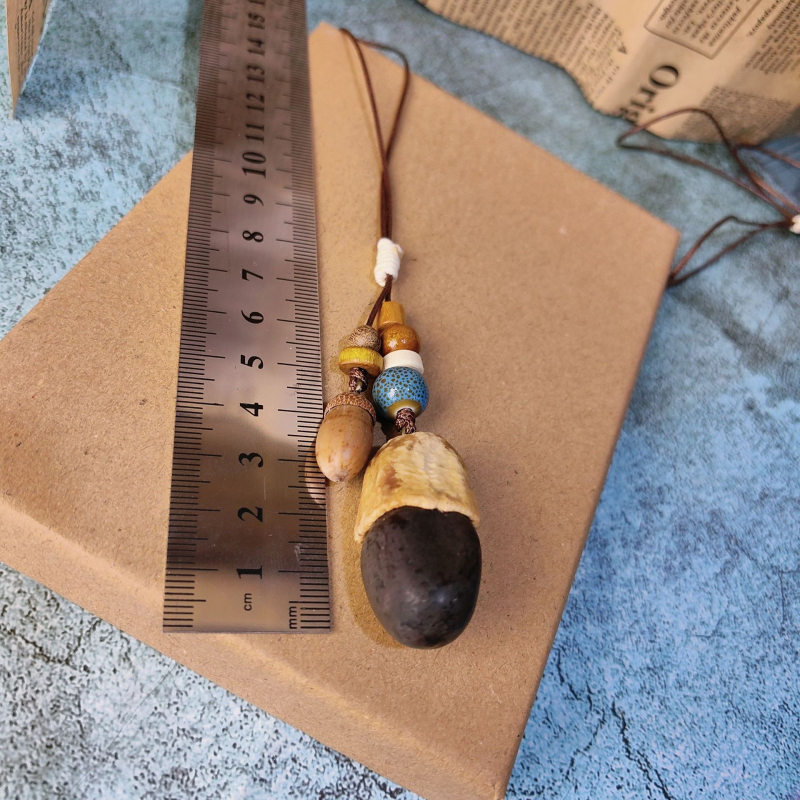 Privjesak za telefon i ključeve – nehrđajući čelik, ručno pleteno, proljeće 2025, prirodni stil, auto ukrasi