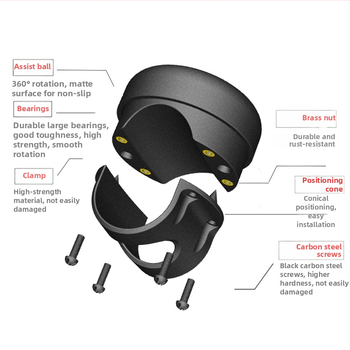 Ενισχυτής μπάλας τιμονιού για αυτοκίνητα και βαν – NOPON, PA+F, 0,15 kg (Χωρίς λογότυπο)