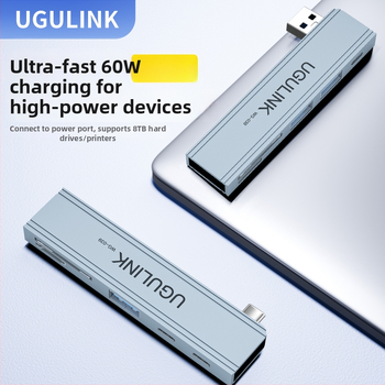 Type-C USB hub WG s četiri USB 3.0 porta — USB 3.0 sučelje, brzina prijenosa 3.0, bez vanjskog napajanja