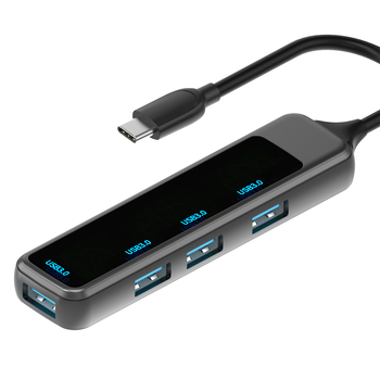 H-388 USB proširivački dock s vanjskim napajanjem, USB 3.0 hub, 1–4 priključka, Type-C čitač kartica