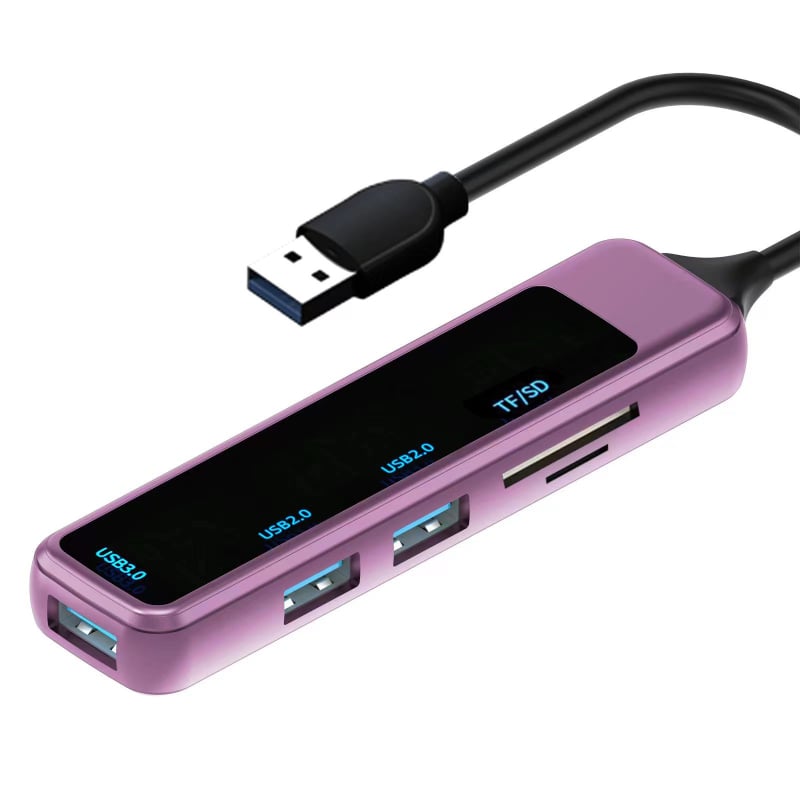 H-388 USB proširivački dock s vanjskim napajanjem, USB 3.0 hub, 1–4 priključka, Type-C čitač kartica