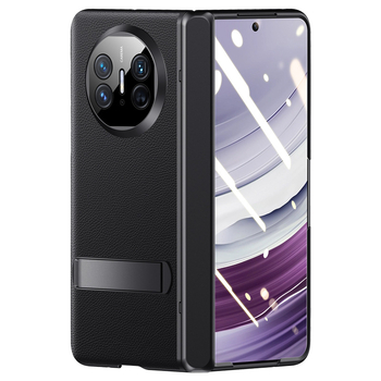 Huawei Mate X5 flip korpuss no mākslīgās ādas, minimālistisks biznesa stils, mākslīgā āda, elektroplatinga apdare, triecienizturīgs, pret kritieniem, siltuma vadīšana