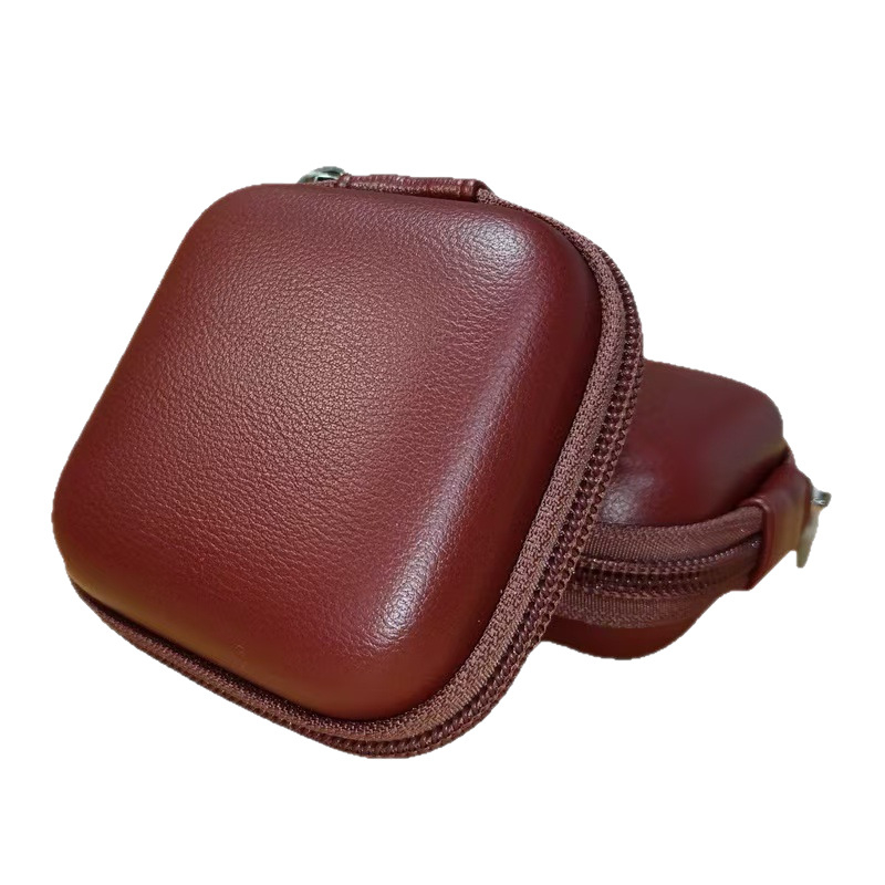 Portatīvā ārējā cietā diska soma, PU āda, EVA karstās presēšanas konstrukcija, izturīga pret triecieniem un putekļiem, datu kabelu uzglabāšanas kastīte