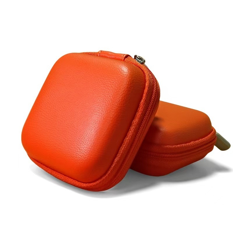 Portatīvā ārējā cietā diska soma, PU āda, EVA karstās presēšanas konstrukcija, izturīga pret triecieniem un putekļiem, datu kabelu uzglabāšanas kastīte