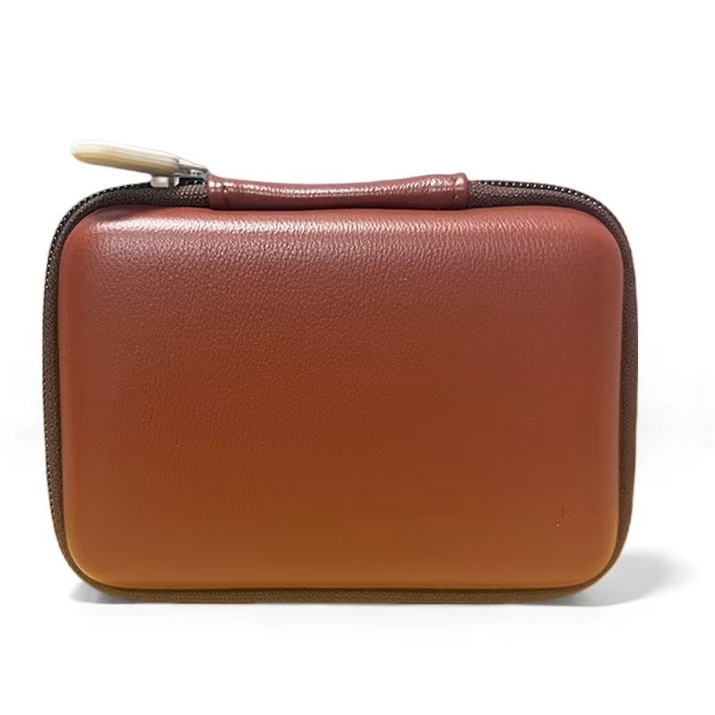 Portatīvā ārējā cietā diska soma, PU āda, EVA karstās presēšanas konstrukcija, izturīga pret triecieniem un putekļiem, datu kabelu uzglabāšanas kastīte